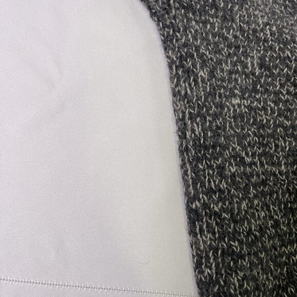 Eddie Bauer Large Wool Blend Marled Crewneck Knit Sweater Red Trim Grandpa Cabin - Picture 4 of 8